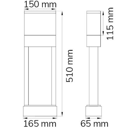 Wofi 12225 - LED Домашен номер DIEGO LED/10,5W/230V 3000K IP54