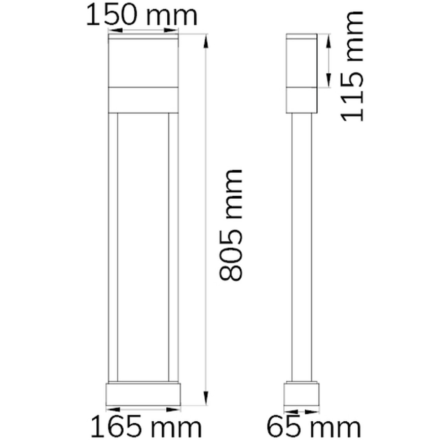 Wofi 12226 - LED Домашен номер DIEGO LED/10,5W/230V 3000K IP54