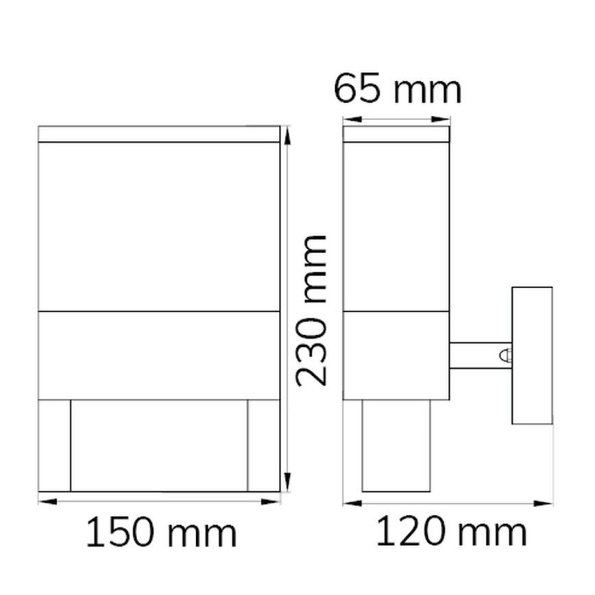 Wofi 12227 - LED Домашен номер DIEGO LED/10,5W/230V 3000K IP54