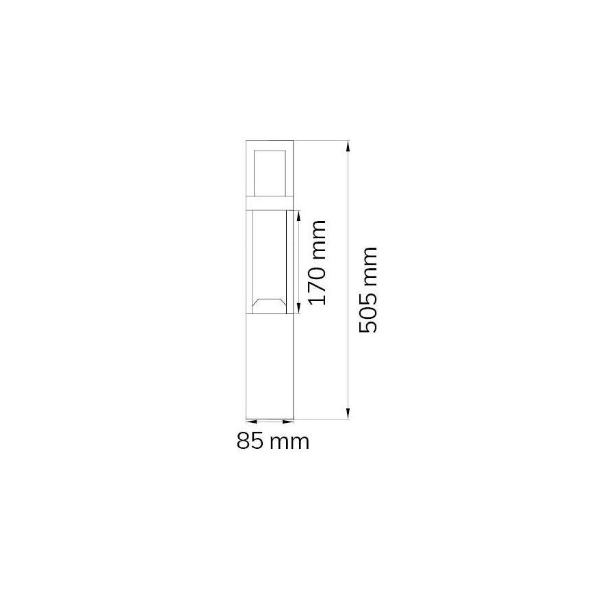 Wofi 12228 - LED Екстериорна лампа SIERRA LED/10W/230V IP54 50,5 см