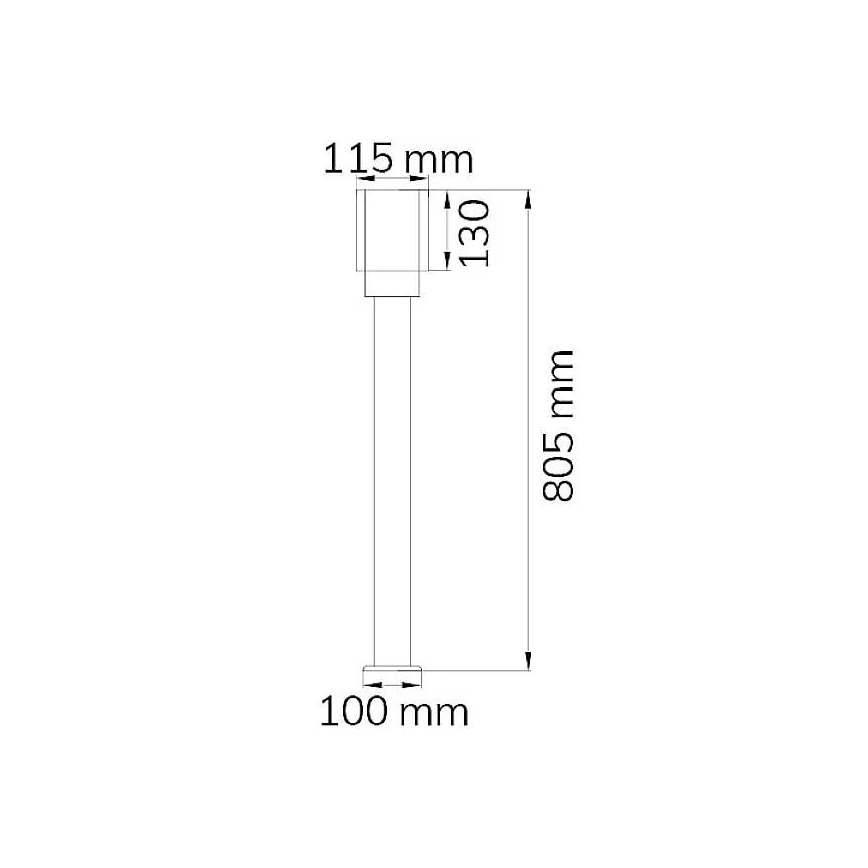 Wofi 12232 - Екстериорна лампа PITA 1xE27/10W/230V IP54