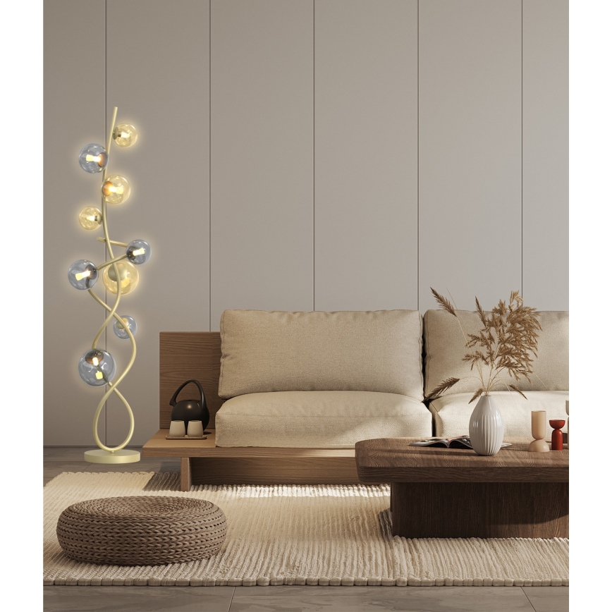 Wofi 3014-904 - LED Лампион NANCY 9xG9/3,5W/230V златист/сив