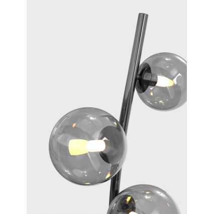 Wofi 3014-905 - LED Лампион NANCY 9xG9/3,5W/230V черен хром