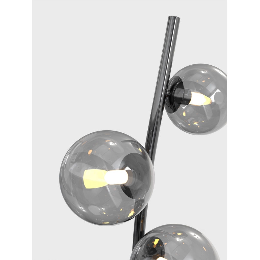 Wofi 3014-905 - LED Лампион NANCY 9xG9/3,5W/230V черен хром