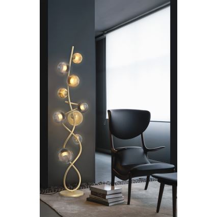 Wofi 3015-904 - LED Лампион METZ 9xG9/3,5W/230V златист/сив