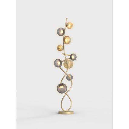 Wofi 3015-904 - LED Лампион METZ 9xG9/3,5W/230V златист/сив