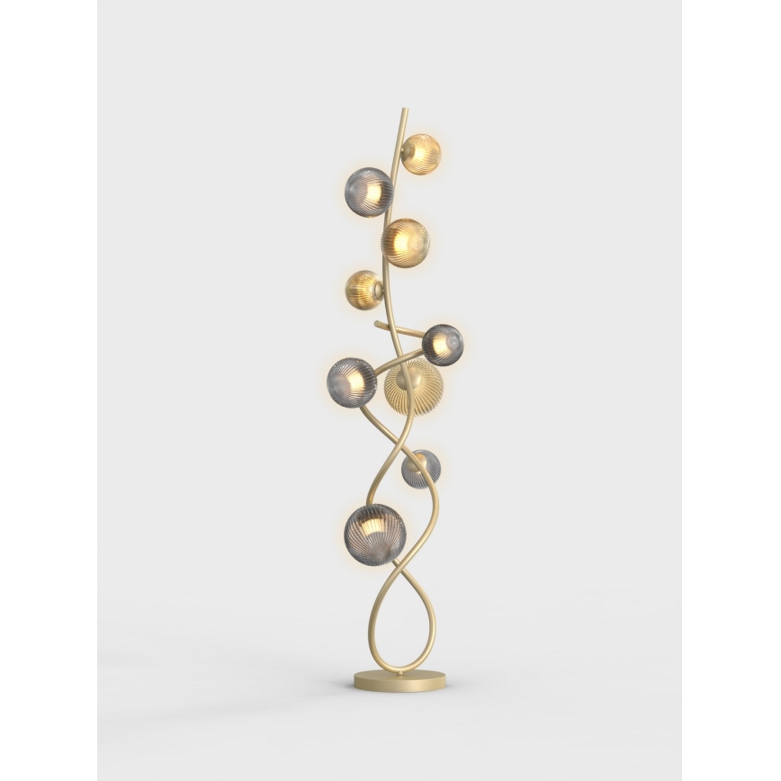 Wofi 3015-904 - LED Лампион METZ 9xG9/3,5W/230V златист/сив