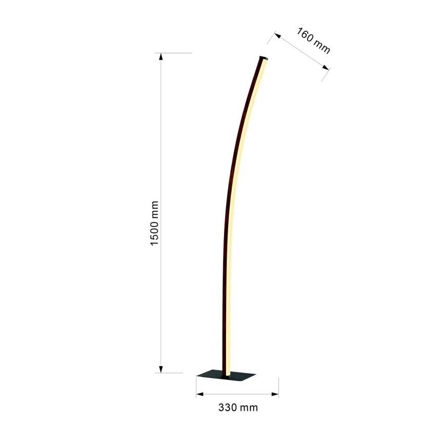 Wofi 3020-106 - LED Димируем лампион BOLOGNA LED/21W/230V