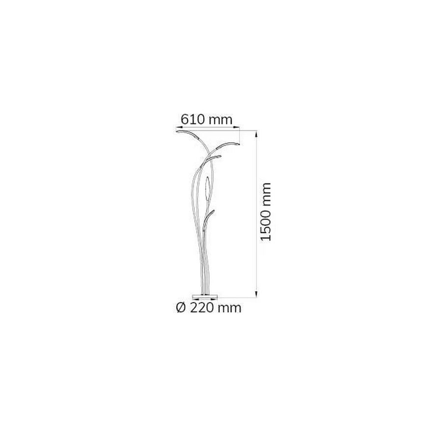 Wofi 3326.05.01.5000 - LED Димируем лампион HAMPTON 5xLED/5,2W/230V + дистанционно управление