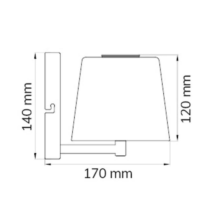 Wofi 4015.01.64.9000 - LED Димируем аплик GENK LED/2W/5V 2500 mAh