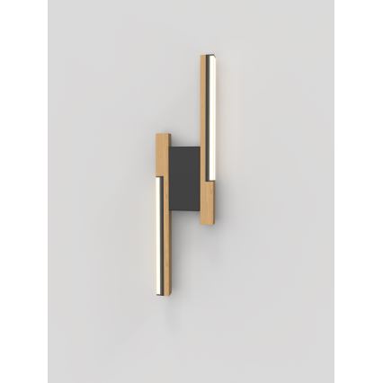 Wofi 4031-206- LED димируем стенен аплик PALERMO 11W/230V каучуково дърво