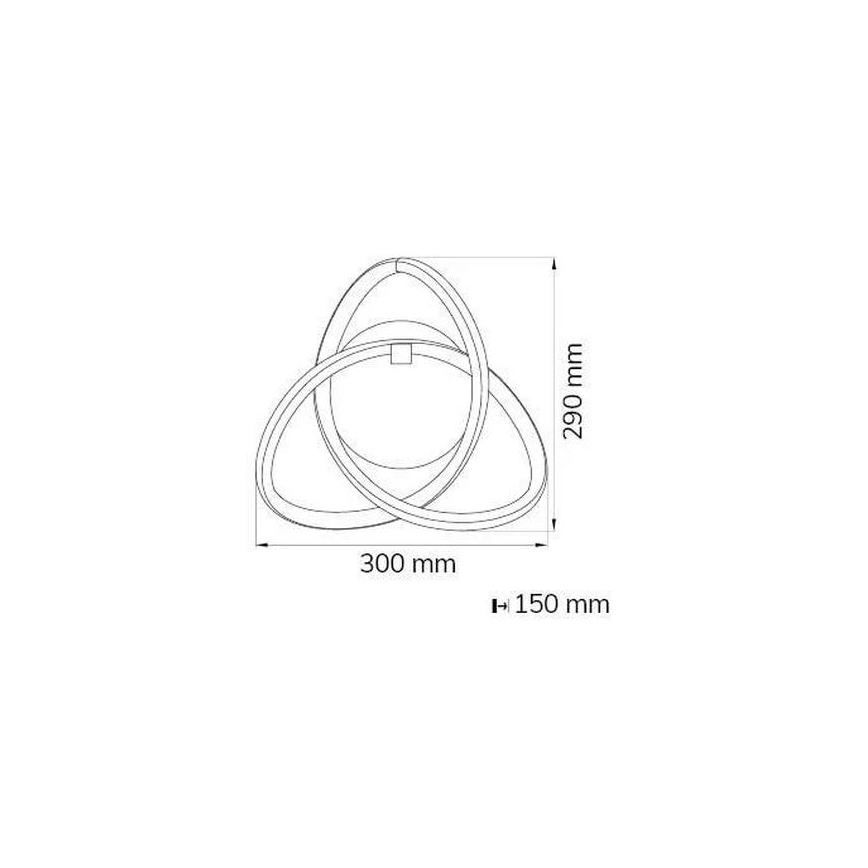 Wofi 4134.01.88.9000 - LED аплик INDIGO LED/14W/230V