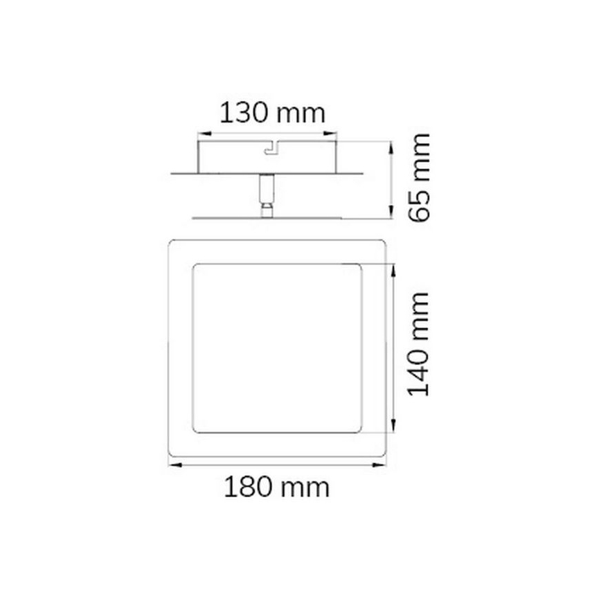 Wofi 451401709000 - LED аплик FEY LED/8W/230V матов хром