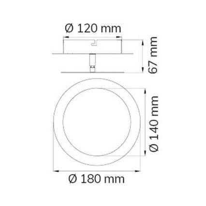 Wofi 451701709000 - LED аплик SLIGO LED/6W/230V матов хром