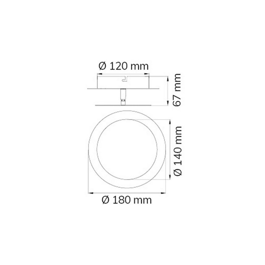 Wofi 451701709000 - LED аплик SLIGO LED/6W/230V матов хром