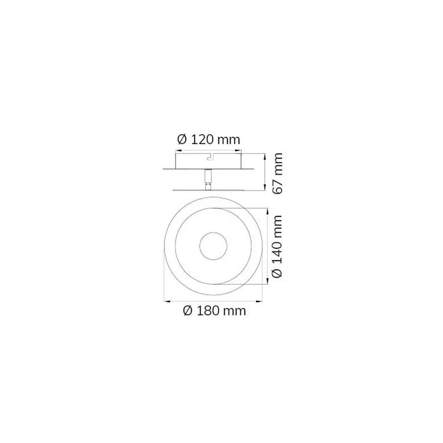 Wofi 451901709000 - LED аплик AFIR LED/6W/230V матов хром