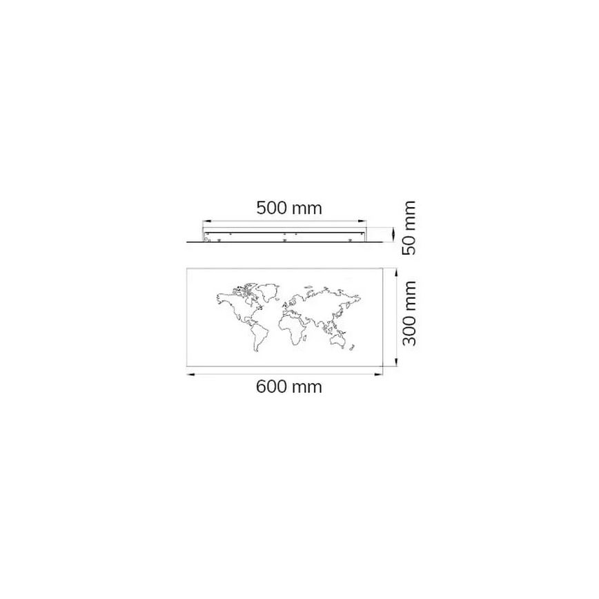 Wofi 4556.01.50.9600 - LED Декоративен аплик LINDA LED/26W/230V 3000K