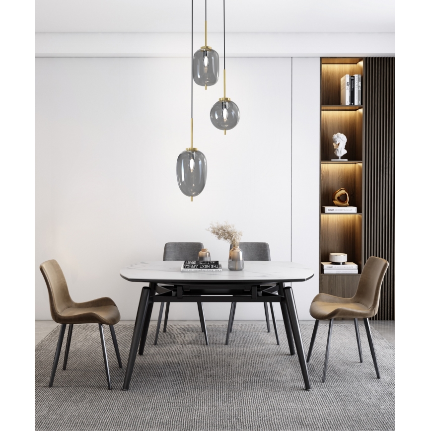 Wofi 5007-302 - Пендел BELLEVILLE 3xE14/40W/230V черен/златист