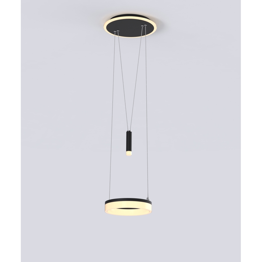 Wofi 6054-302 - LED регулируема висяща лампа на кабел JESSE LED/15,5W/230V черен