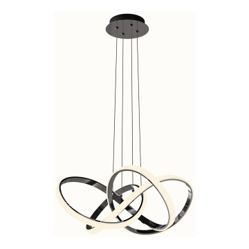 Wofi 6134-105L - LED Димируем пендел INDIGO LED/50W/230V черен/лъскав хром