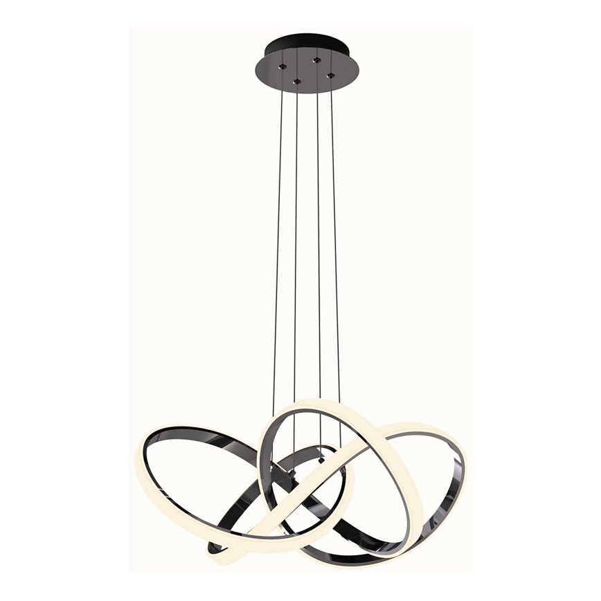 Wofi 6134-105L - LED Димируем пендел INDIGO LED/50W/230V черен/лъскав хром