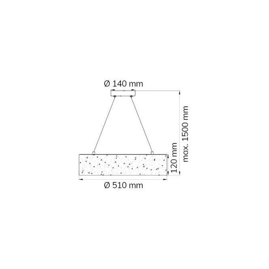 Wofi 6370.01.70.7000 - LED Пендел LEIKA LED/21W/230V