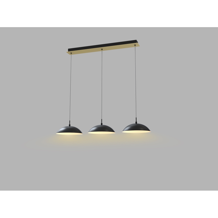 Wofi 7001-304 - LED Димируем пендел ROSCOFF LED/29W/230V черен/златист