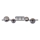Wofi 7014-405W - LED Полилей за повърхностен монтаж VILLA 4xG9/3W/230V черен