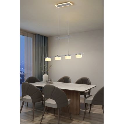 Wofi 7054-503 - LED Димируем пендел JESSE LED/21W/230V матов хром