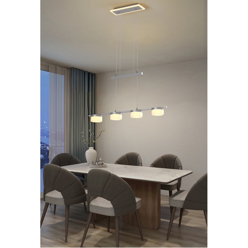 Wofi 7054-503 - LED Димируем пендел JESSE LED/21W/230V матов хром