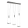 Wofi 7263.06.54.6000 - LED Димируем пендел JETTE 3xLED/7,5W/230V + 3xLED/1W
