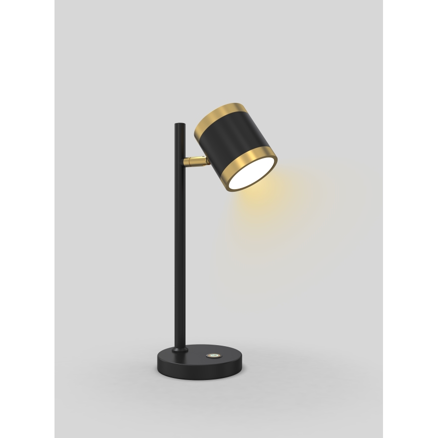 Wofi 8003-104S - LED Димируема настолна лампа TOULOUSE LED/10W/230V черен/златист