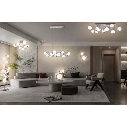 Wofi 8014-207 - LED Настолна лампа NANCY 2xG9/3,5W/230V лъскав хром
