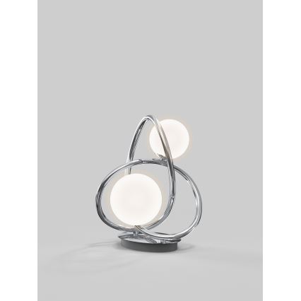 Wofi 8014-207 - LED Настолна лампа NANCY 2xG9/3,5W/230V лъскав хром
