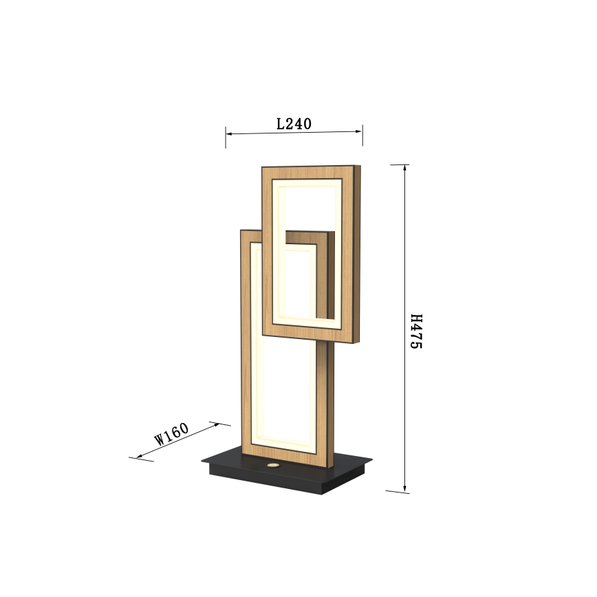 Wofi 8023-206 - LED регулируема настолна лампа с докосване PESCARA LED/21W/230V