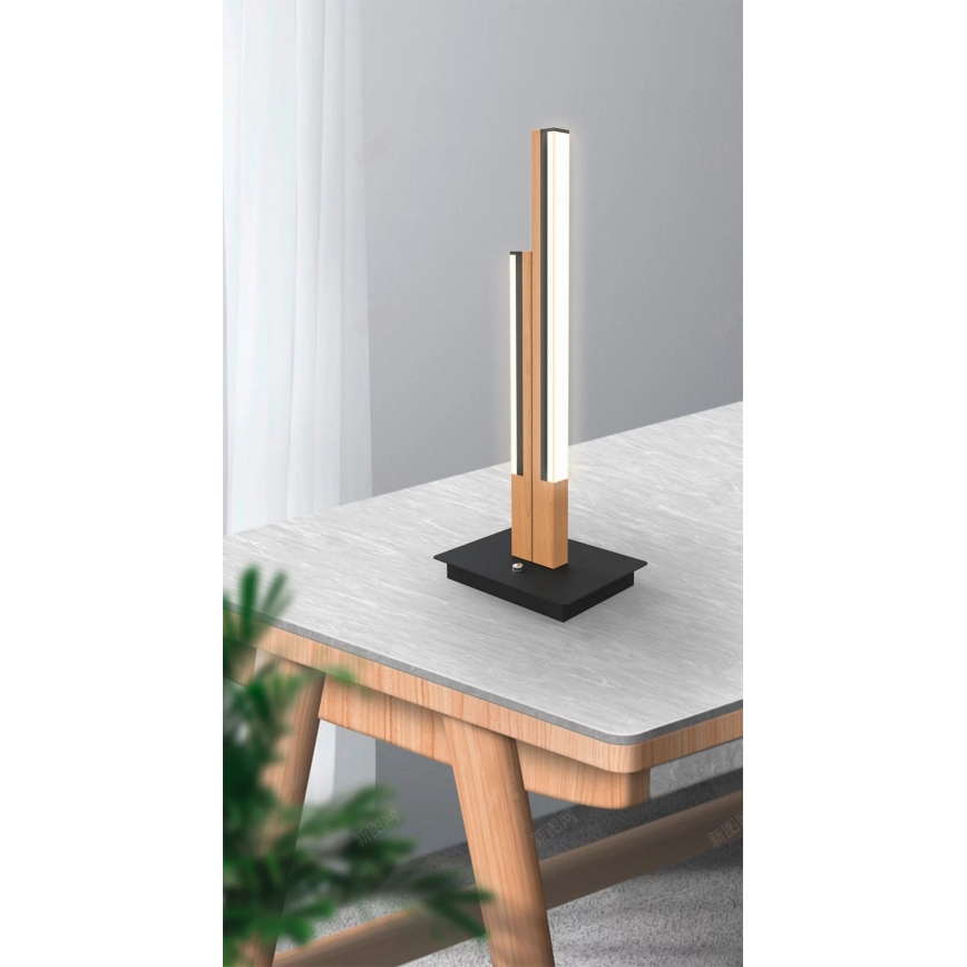 Wofi 8031-206 - LED настолна лампа PALERMO LED/10,5W/230V каучуково дърво