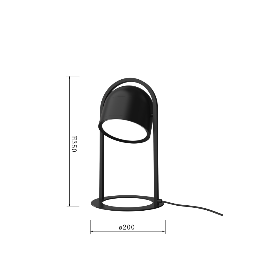 Wofi 8045-102 - LED Сензорна димируема настолна лампа NIZZA LED/10,5W/230V черен
