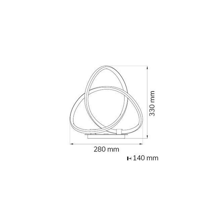Wofi 8134.01.88.9000 - LED Димируема настолна лампа INDIGO LED/19W/230V