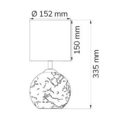 Wofi 8149.02.70.6006 - Настолна лампа CARMEN 1xE14/40W/230V + 1xG9/10W сребриста