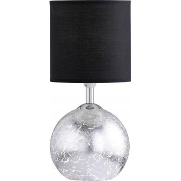 Wofi 8149.02.70.6010 - Настолна лампа CARMEN 1xE14/40W/230V черна/сребриста