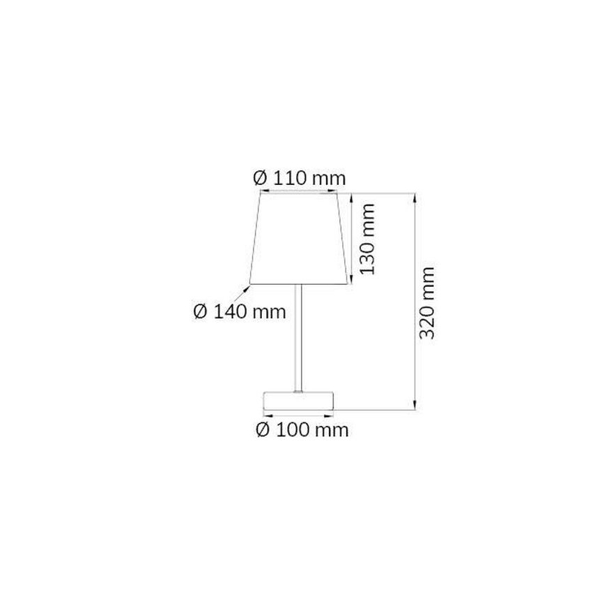 Wofi 832401178000 - Настолна лампа CESENA 1xE14/42W/230V зелен