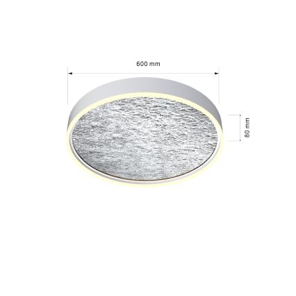 Wofi 9002-103L - LED Димируем плафон BORDEAUX LED/60W/230V сребрист