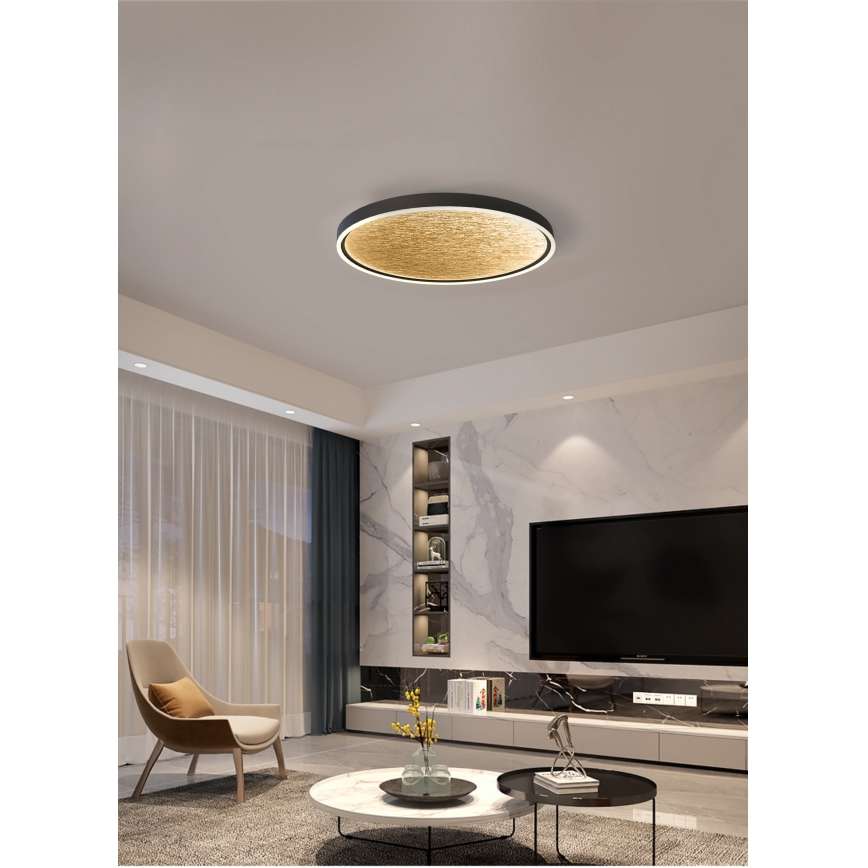 Wofi 9002-104L - LED Димируем плафон BORDEAUX LED/60W/230V черен/златист