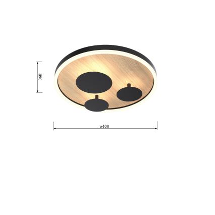 Wofi 9013-306S - LED Димируем плафон REIMS LED/26W/230V