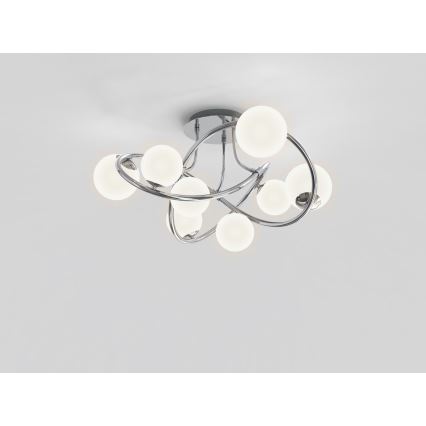 Wofi 9014-807 - LED Полилей за повърхностен монтаж NANCY 8xG9/3,5W/230V лъскав хром