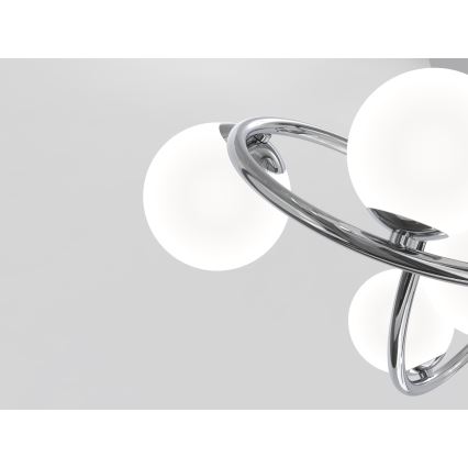 Wofi 9014-807 - LED Полилей за повърхностен монтаж NANCY 8xG9/3,5W/230V лъскав хром