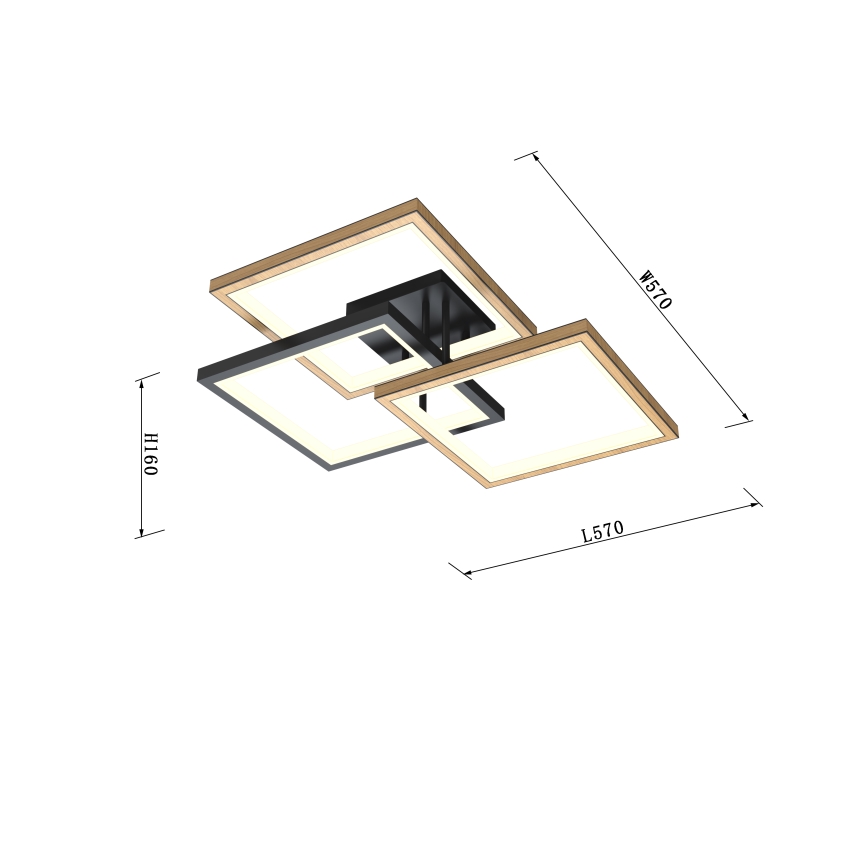 Wofi 9022-306S - LED Димируем плафон MATERA LED/40W/230V