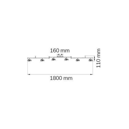 Wofi 9026.06.64.5000 - LED Спот ZARA 6xLED/5,2W/230V