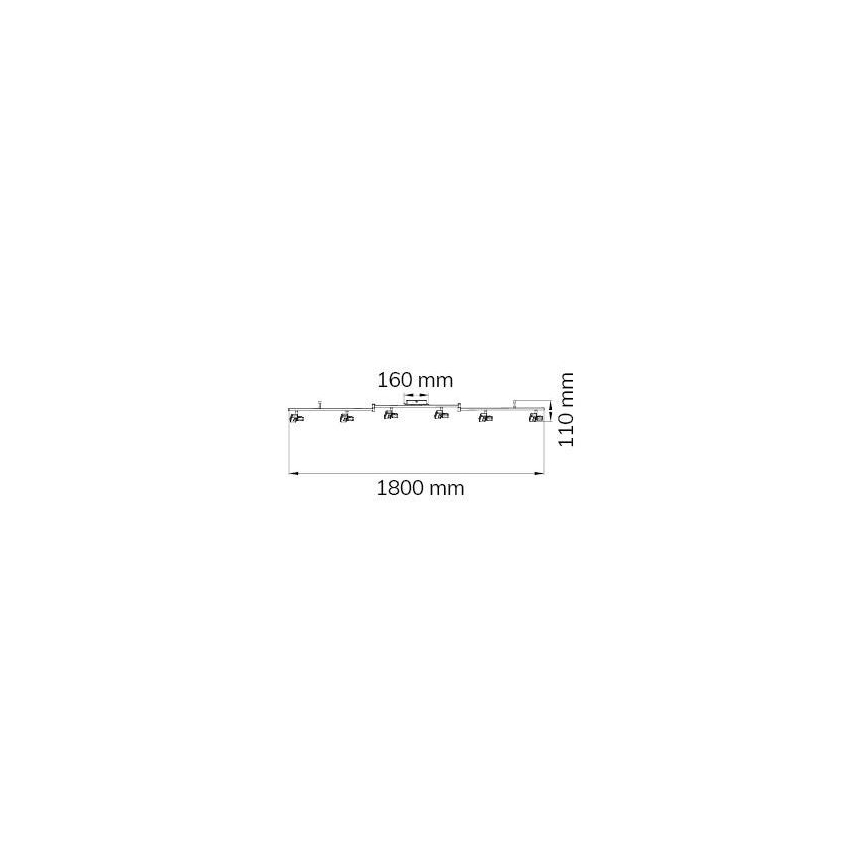 Wofi 9026.06.64.5000 - LED Спот ZARA 6xLED/5,2W/230V