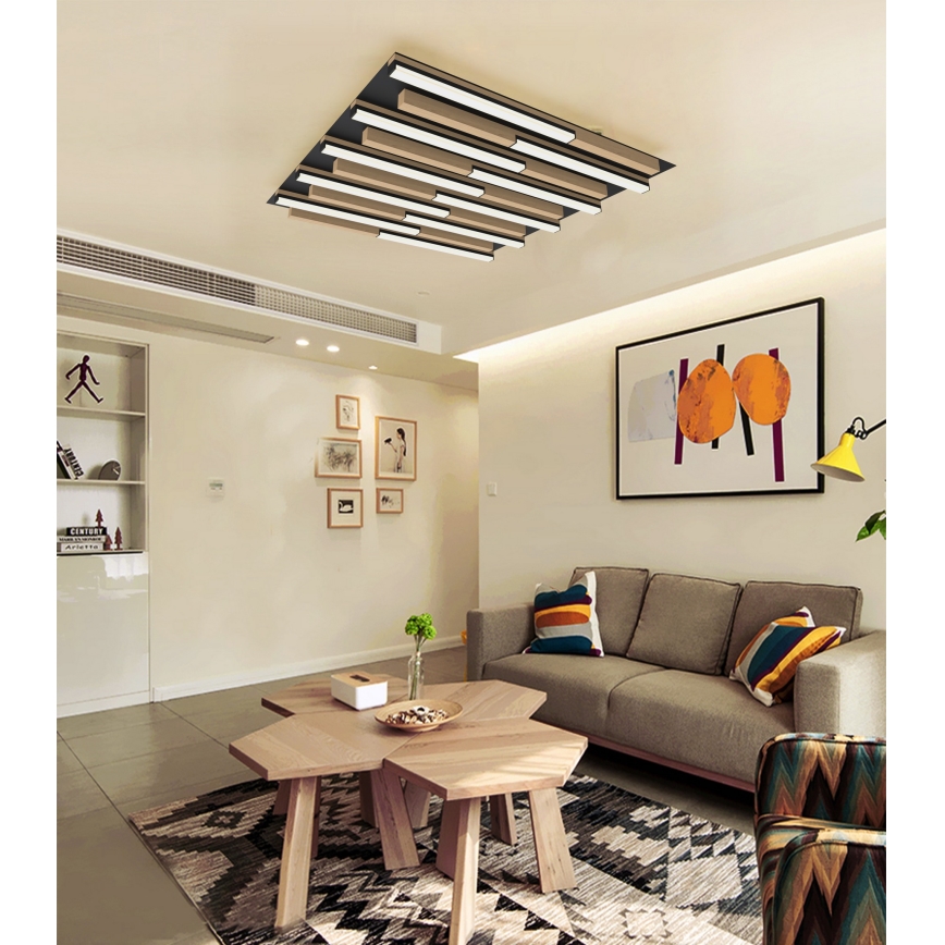 Wofi 9031-1006 - LED Димируем плафон PALERMO LED/40W/230V каучуково дърво